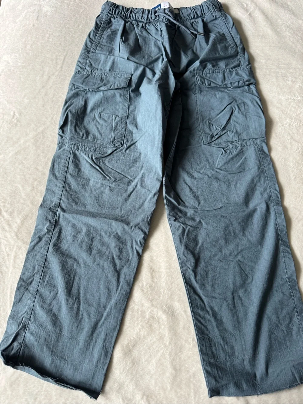 Old Navy Boys Baggy Slate Blue Cargo Pants